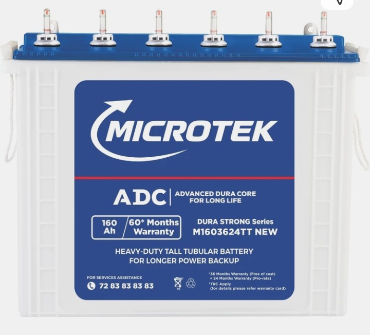 Microtek - 160ah Battery - 60 month with Exchange